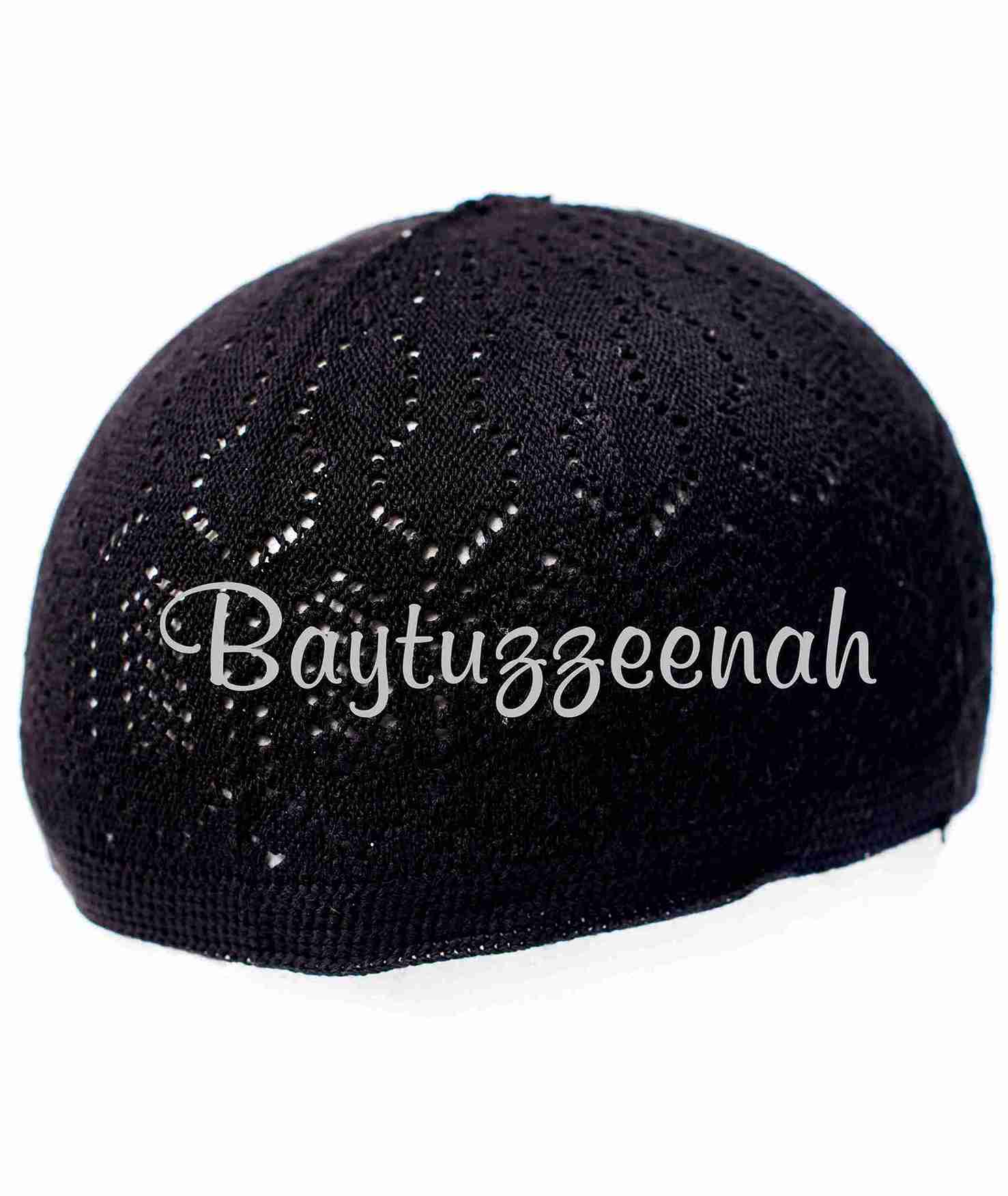 BLACK CROCHET CAP BLACK CROCHET CAP